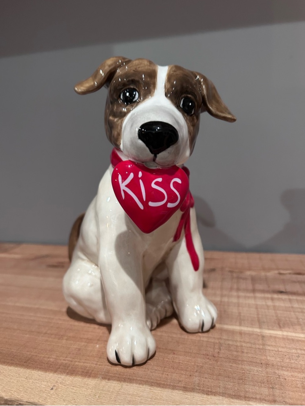 Blue Sky Clayworks Valentine's Day Dog Statue